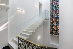 Foto dell'interno della sede della Fondazione Agnelli.