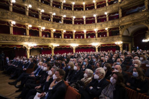 Photo of people at Teatro Carignano.